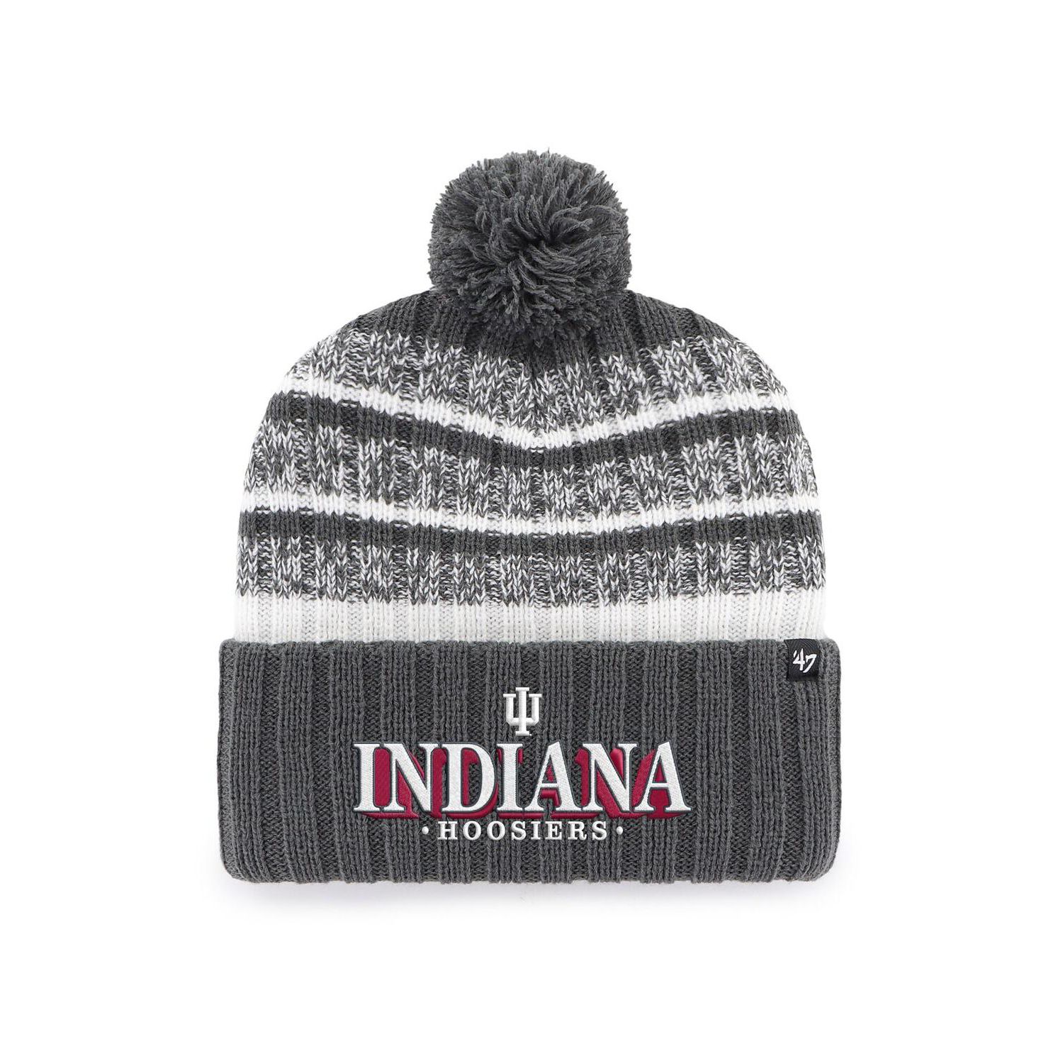 Men's Charcoal Indiana Hoosiers Tavern Cuffed Knit Hat