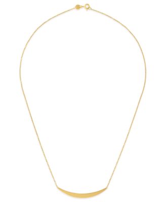 Polished Smile Necklace in 10k Gold
