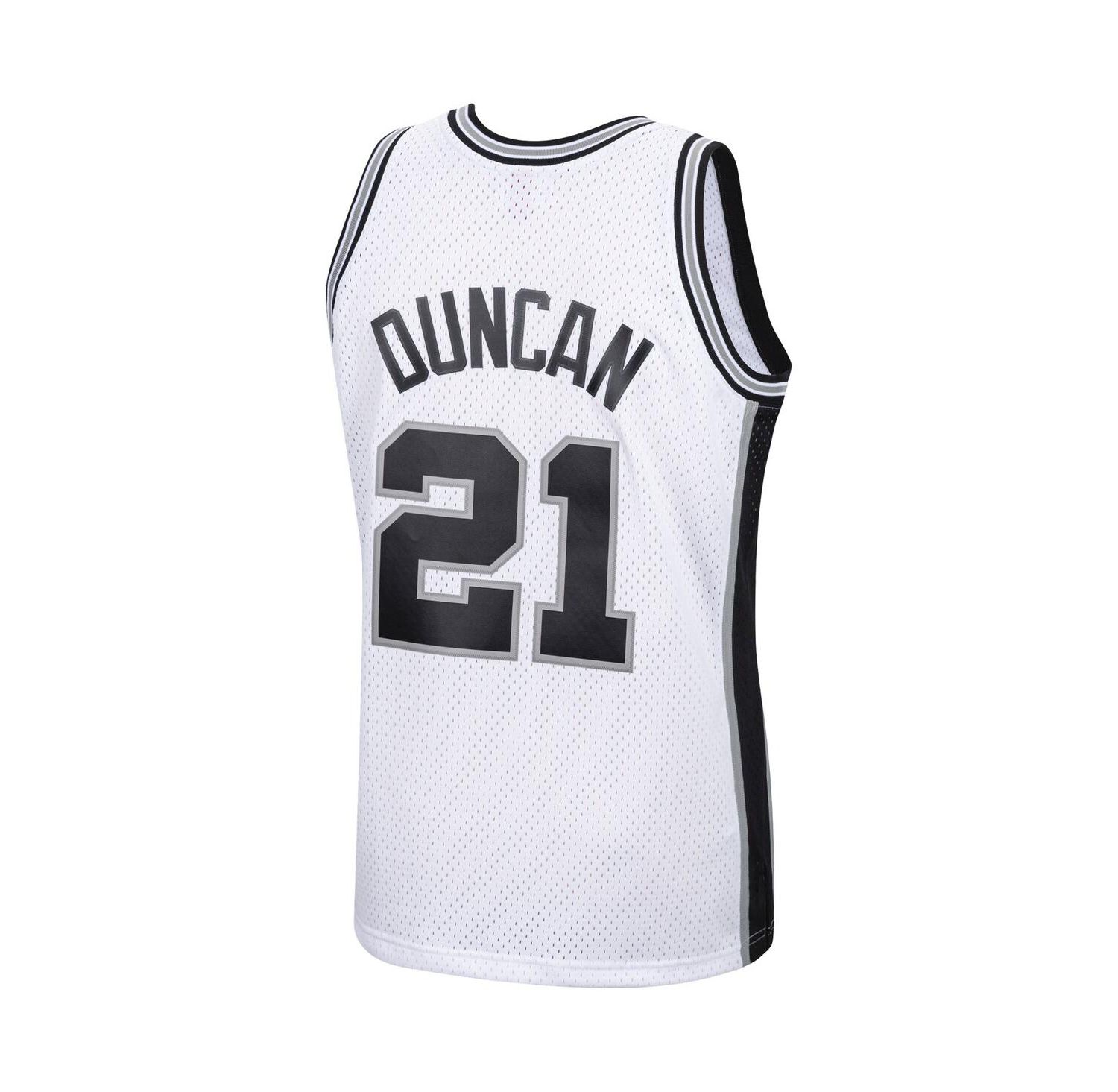 Men's Tim Duncan White San Antonio Spurs 1998-99 Hardwood Classics Swingman Jersey