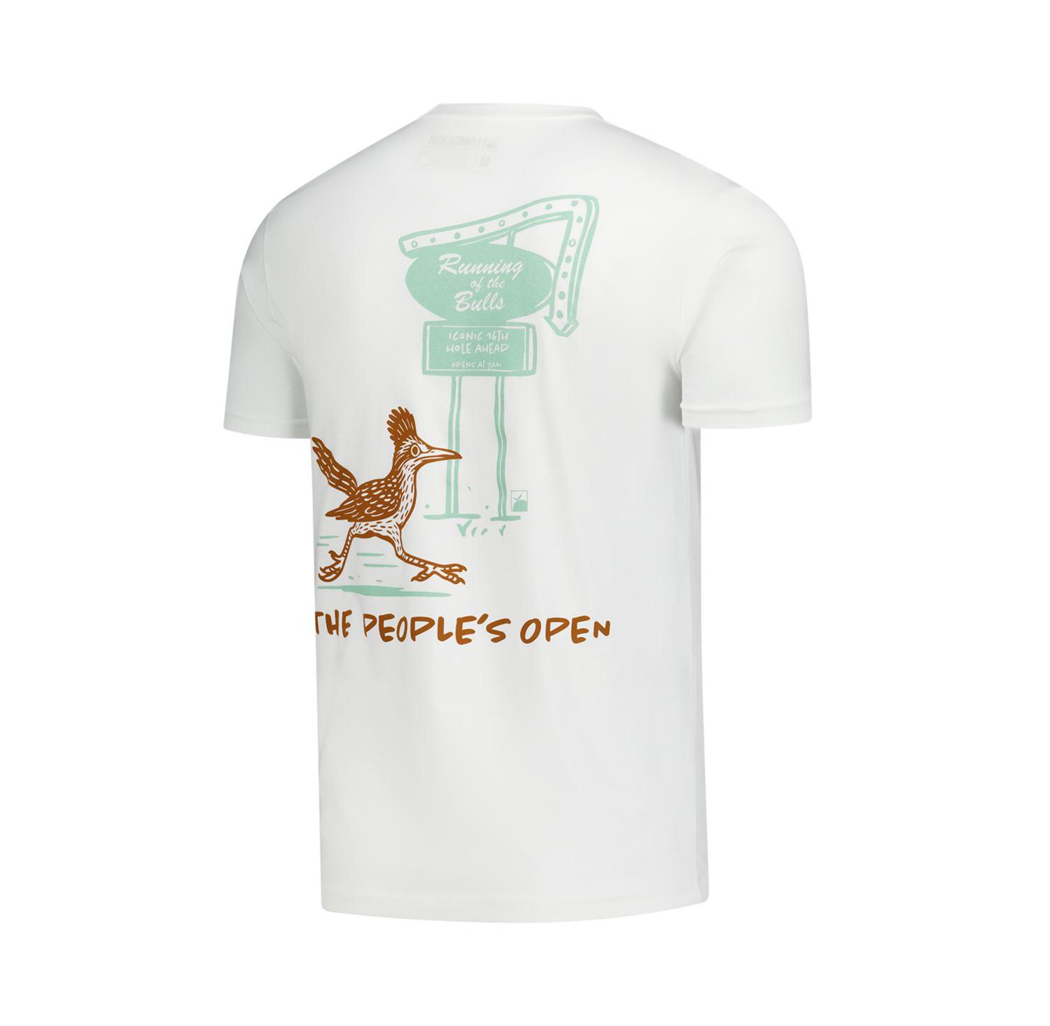 Men's & Women's White WM Phoenix Open Running of the Bulls T-Shirt