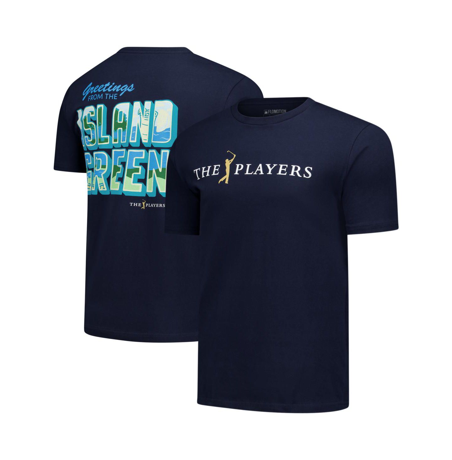 Футболка Flomotion Navy the Players Greetings from the Island Green — фото 1