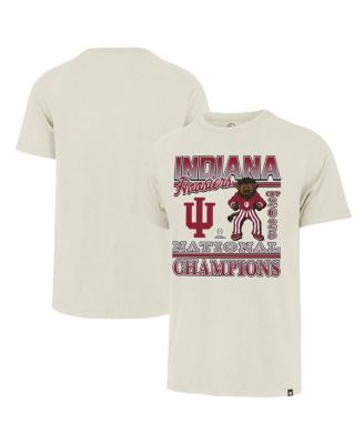Men's Natural Indiana Hoosiers College Football Playoff 2025 National Champions Big & Tall Mascot T-Shirt