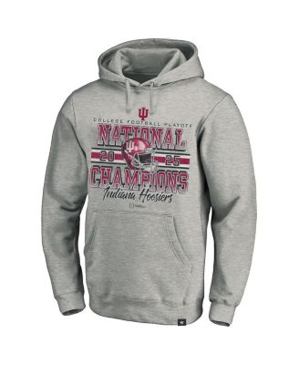 Men's Gray Indiana Hoosiers College Football Playoff 2025 National Champions Big & Tall Headline Hoodie