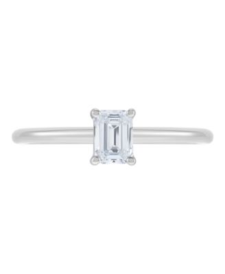 IGI Certified Lab Grown Diamond Solitaire Engagement Ring (1/2 ct. t.w.) in 14k Yellow and White Gold or 14k White Gold