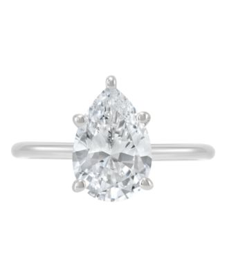 IGI Certified Lab Grown Diamond Solitaire Engagement Ring (2-1/2 ct. t.w.) in 14k Yellow and White Gold or 14k White Gold