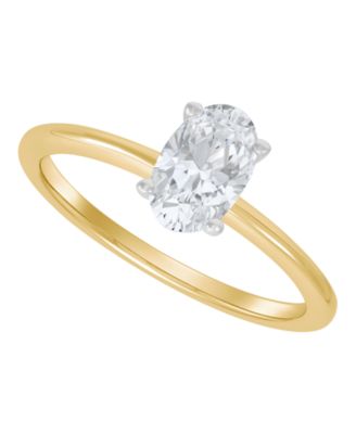 IGI Certified Lab Grown Diamond Solitaire Engagement Ring (1 ct. t.w.) in 14k White Gold or 14k Two Tone Gold