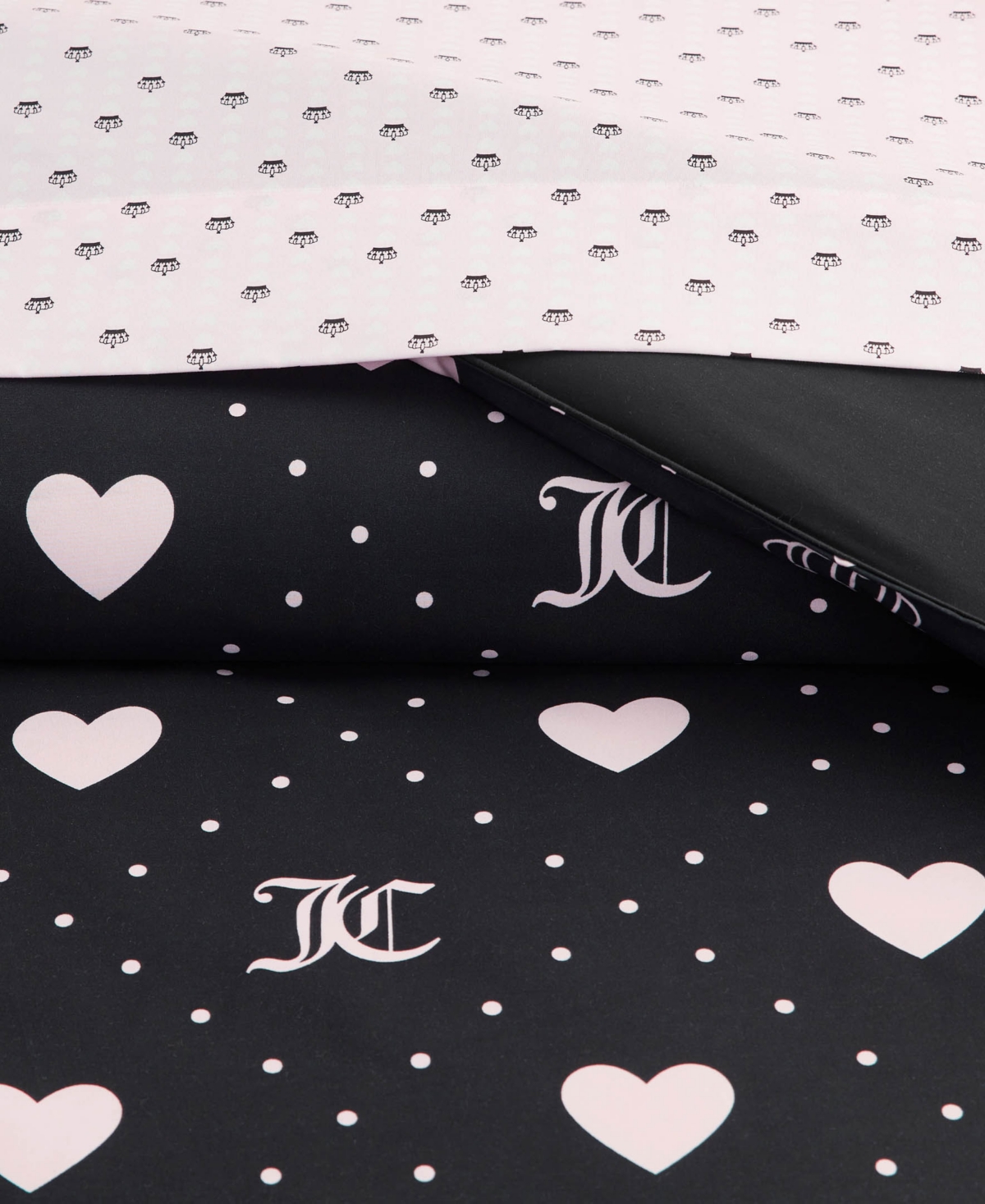 Juicy Couture Hearts Diamond Bed in a Bag 8-Pc. Comforter Set