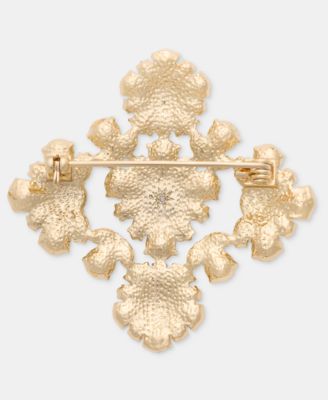 Crystal Cluster Flower Pin