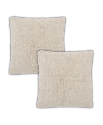 Zephyr Tufted Cotton Throw Pillow Covers, 22"x 22", Set of 2