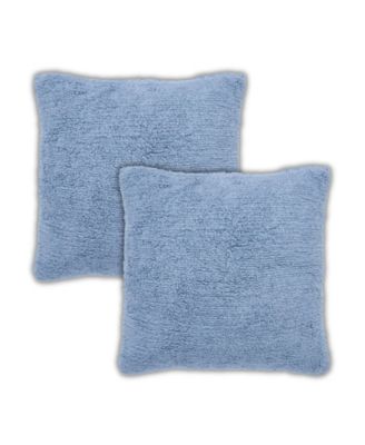 Zephyr Tufted Cotton Throw Pillow Covers, 22"x 22", Set of 2