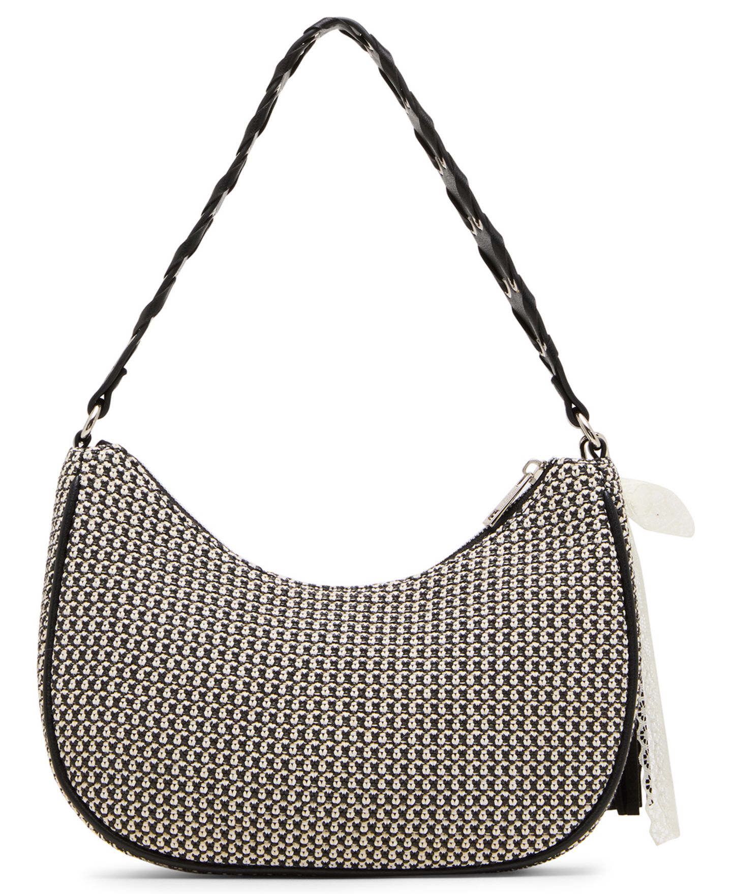 Женская сумка Madden Girl Indigov Straw Small Shoulder, цвет: Чёрный — фото 2