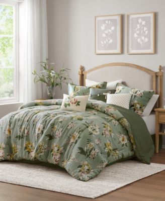 Salara Vintage Floral 7-Pc. Comforter Set, Queen