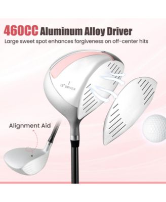 10-Piece Ladies Complete Golf Club Set with Alloy Driver