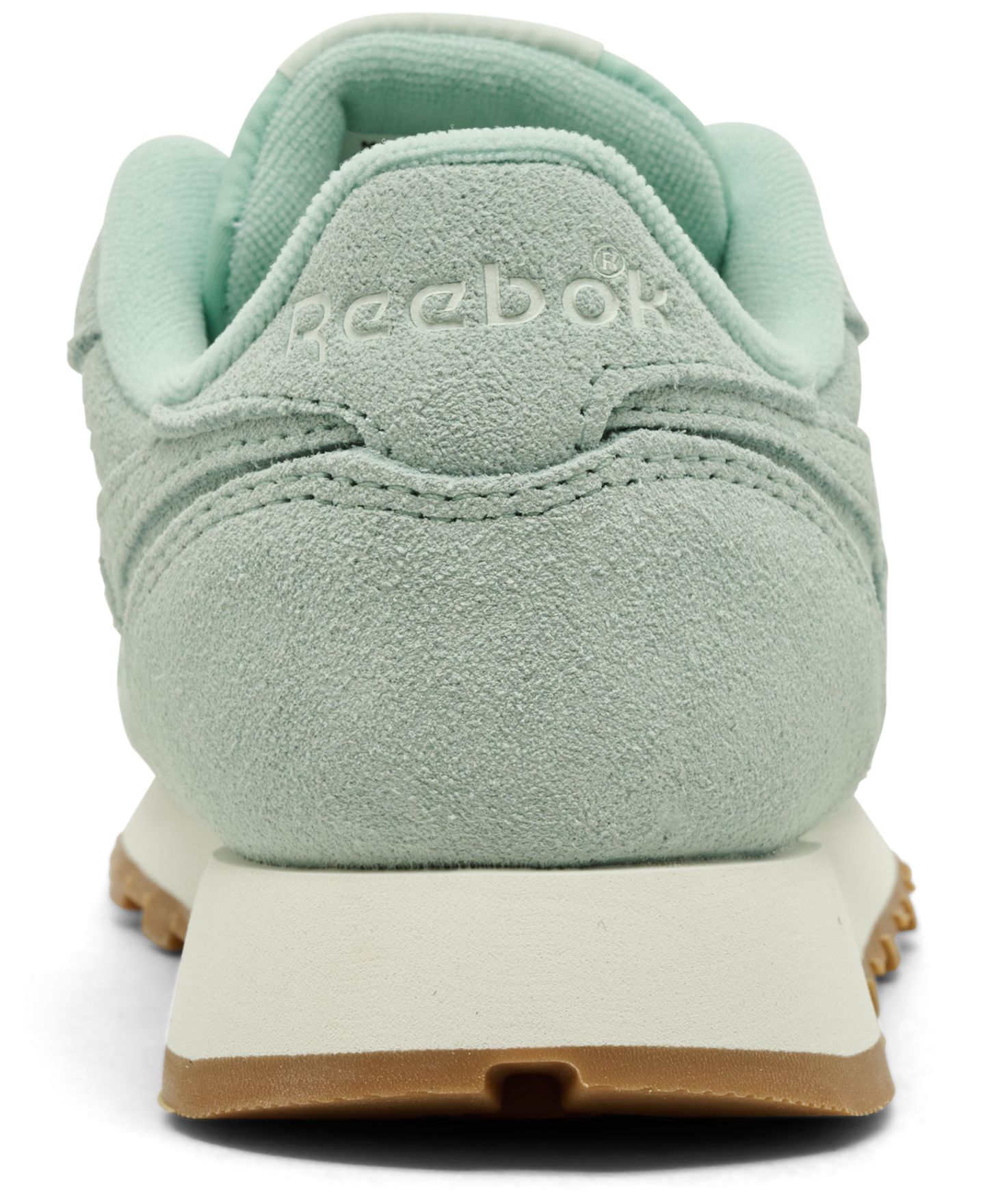 Женские кроссовки Reebok Classic Leather Suede Casual, цвет: Бирюзовый / Белый — фото 5