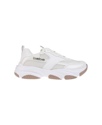 Women's Sneaker with Chunky Outsole and Mixed Material Upper