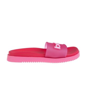 Women's Sandal with Translucent Upper and Rubber Logo Patch
