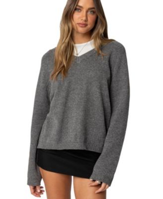 Women's Martha Oversized V Neck Sweater