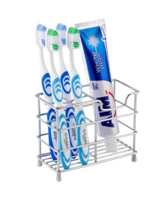 Stainless Steel Toothbrush Holders with 5 Colorful Toothbrush Cases Included