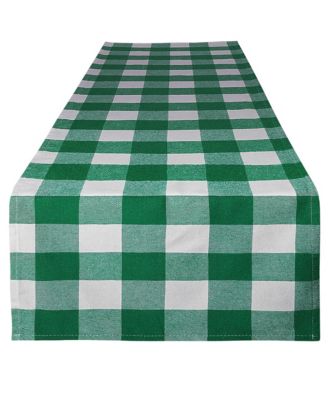 Thick Poly Cotton Buffalo Plaid Table Runners for Decor, Dining Table, Indoor & Outdoor (14"x72")
