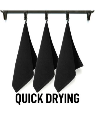 6 Pack 100% Cotton Waffle Weave - 12x12” Super Absorbent Dish Towels for Kitchen