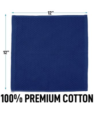6 Pack 100% Cotton Waffle Weave - 12x12” Super Absorbent Dish Towels for Kitchen