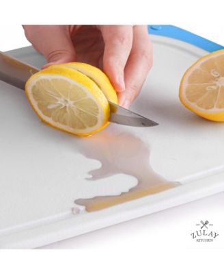 3 Piece Set Non Slip Kitchen Cutting Board With Juice Groove