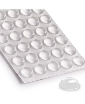 Clear Cabinet Door Rubber Bumpers for Kitchen Cabinets, Drawers, Picture Frames, Furniture, Glass Tops (50 Pack)