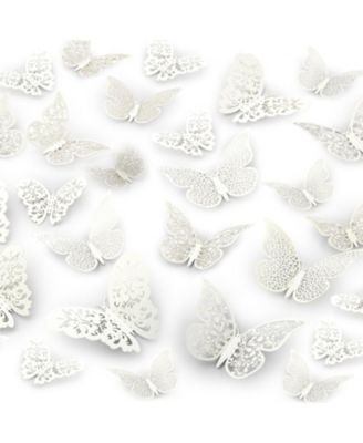 3D Removable DIY Butterfly Wall Decor with 3 Wing Designs (48pcs)