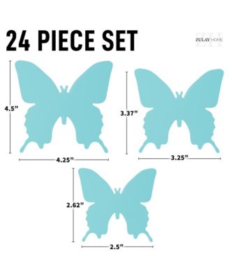 Removable DIY 3D Butterfly Wall Decorations (24pcs with 3 Different Sizes)