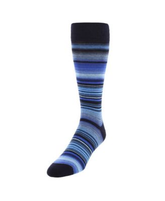 Men's Aciano Micro Mulit-Stripe Mid-Calf Dress Socks (1 Pair)