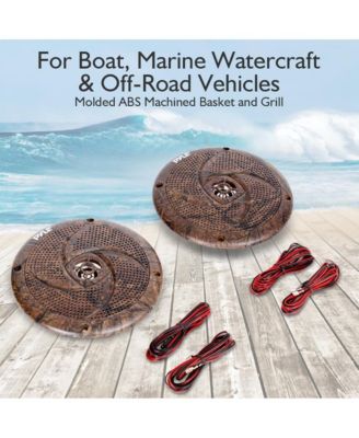 6.5” 70v Ceiling Mount Speakers-Pair of 2-Way Midbass Woofer Speaker Transformer 1” Titanium Dome