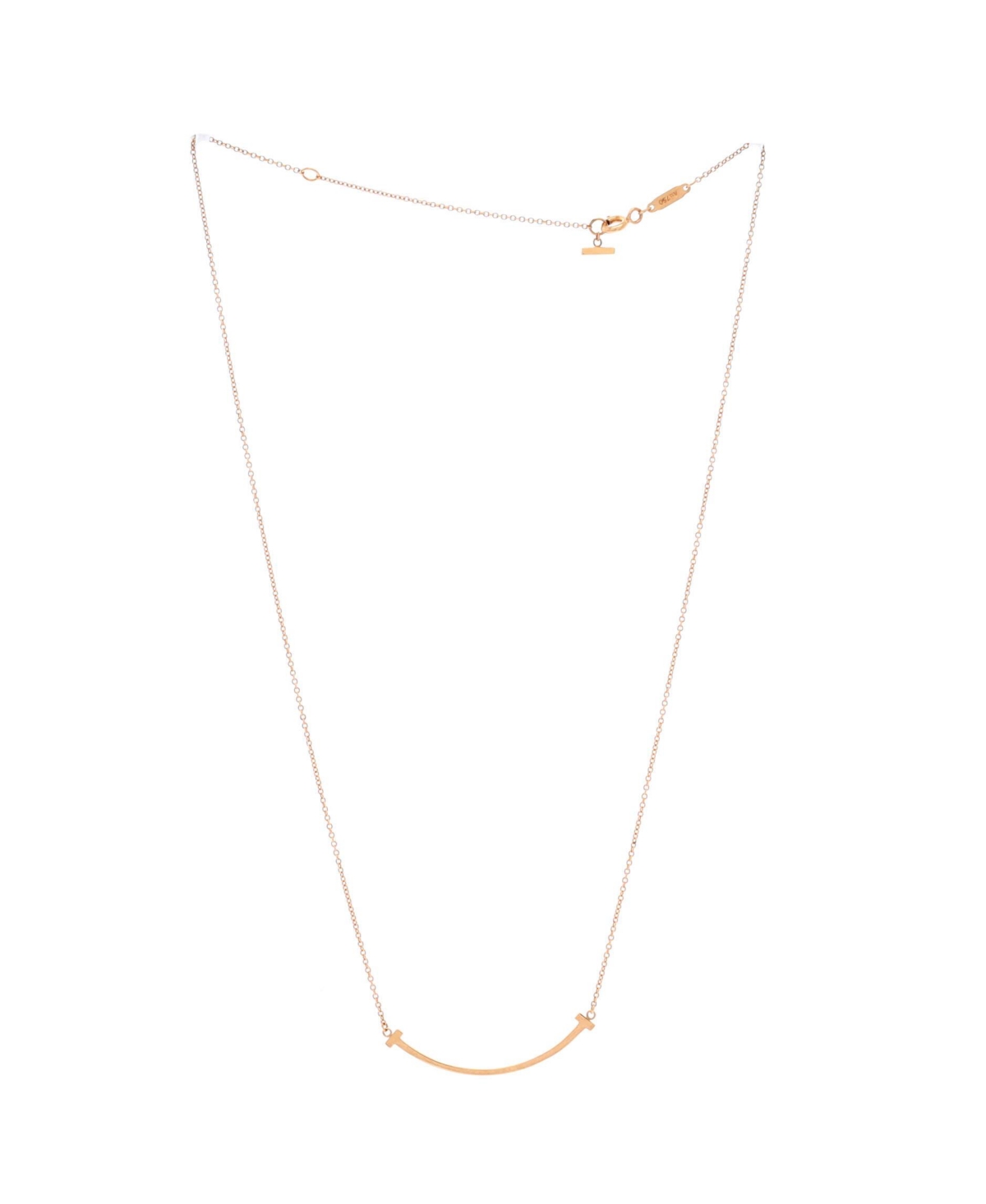 Pre-Owned Tiffany & Co T Smile Pendant Necklace