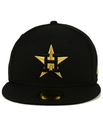 New Era Houston Astros Brown on Metallic 59FIFTY Fitted Cap - Macy's