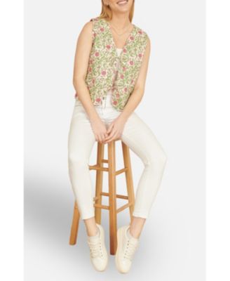 Women's Indian Floral Reversible Quilted Jacket