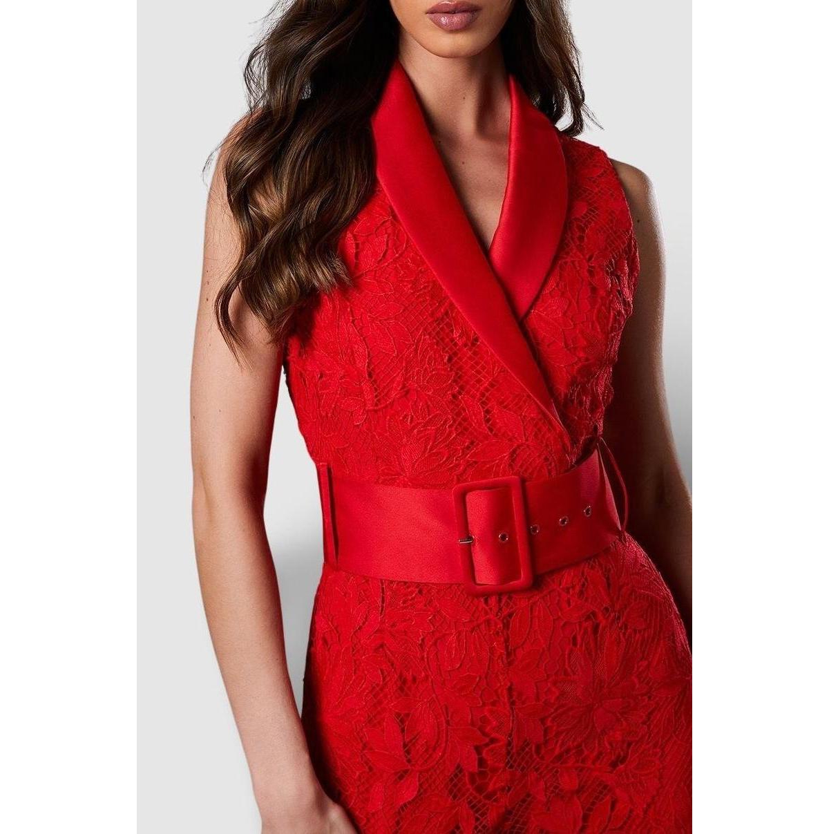 Coast Women's Lisa Lace Belted Jumpsuit