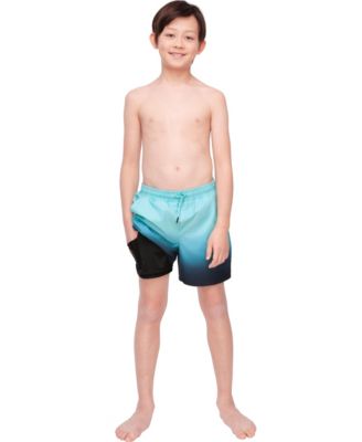 Boys Swim Trunks with Compression Liner UPF 50+