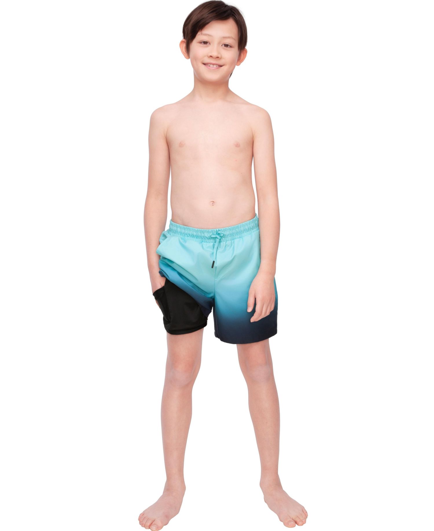 Boys Swim Trunks with Compression Liner UPF 50+