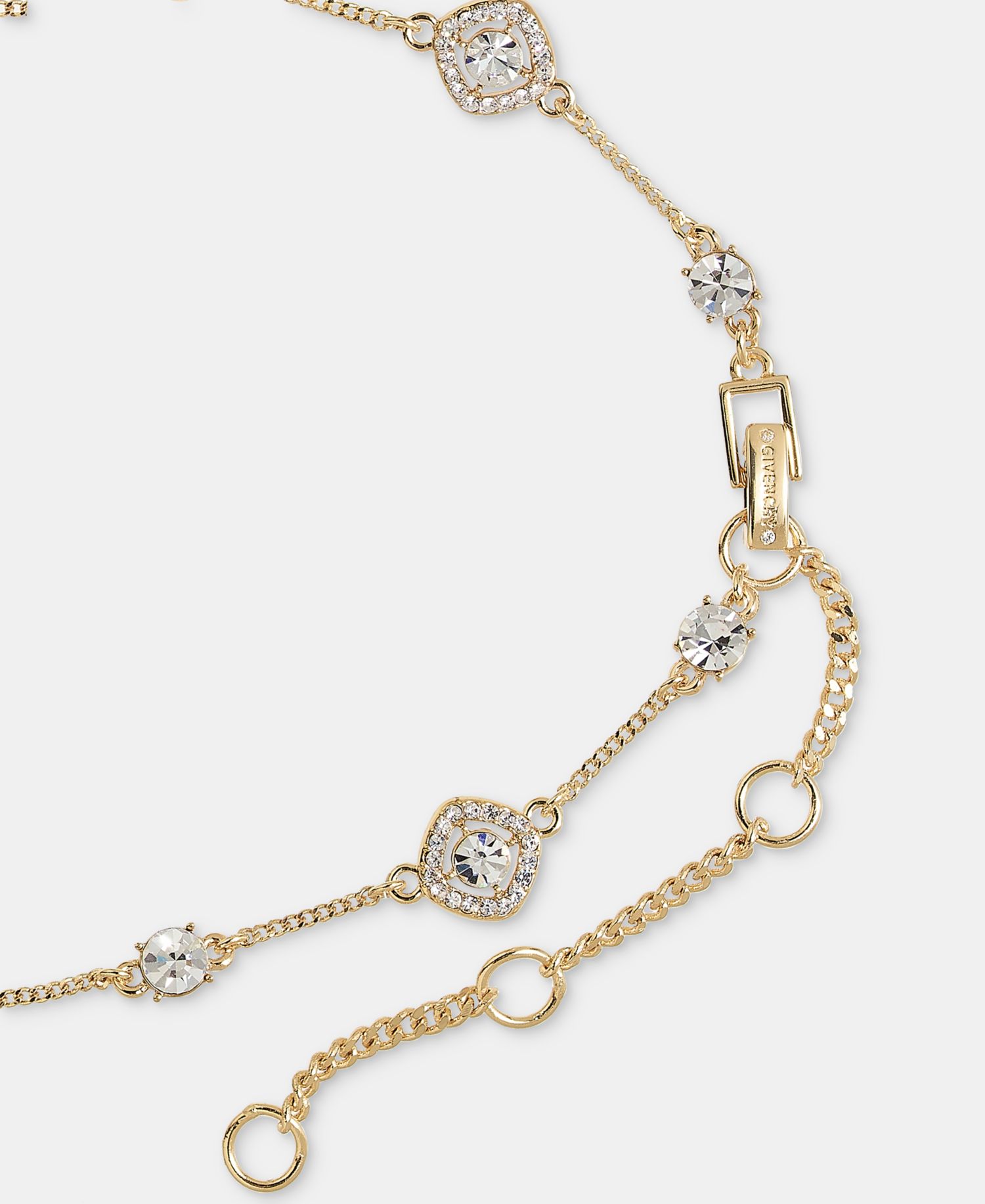 Crystal Station Collar Necklace, 16" + 3" extender