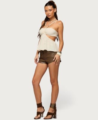 Women's Rosalyn Cotton Braided Cutout Top