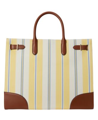 Striped Canvas Extra-Large Devyn Tote Bag