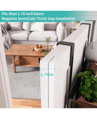 Over The Door Organizer with 9 Hooks & 2 Baskets - Rustproof, Waterproof, Portable