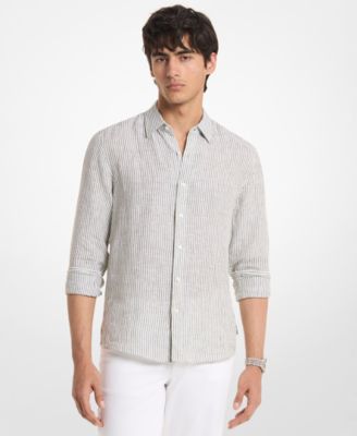 Men's Striped Long-Sleeve Shirt