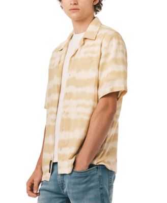 Men's Tie-Dye Stripe Camp Shirt