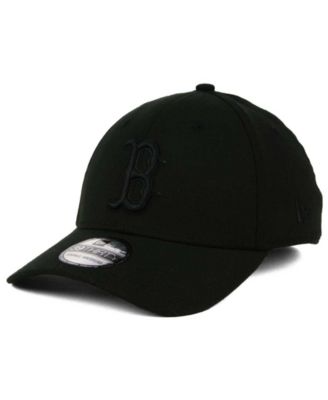 black on black red sox hat