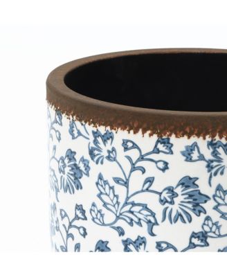 Planter, 12.2" Round, Indoor & Outdoor Garden Pot