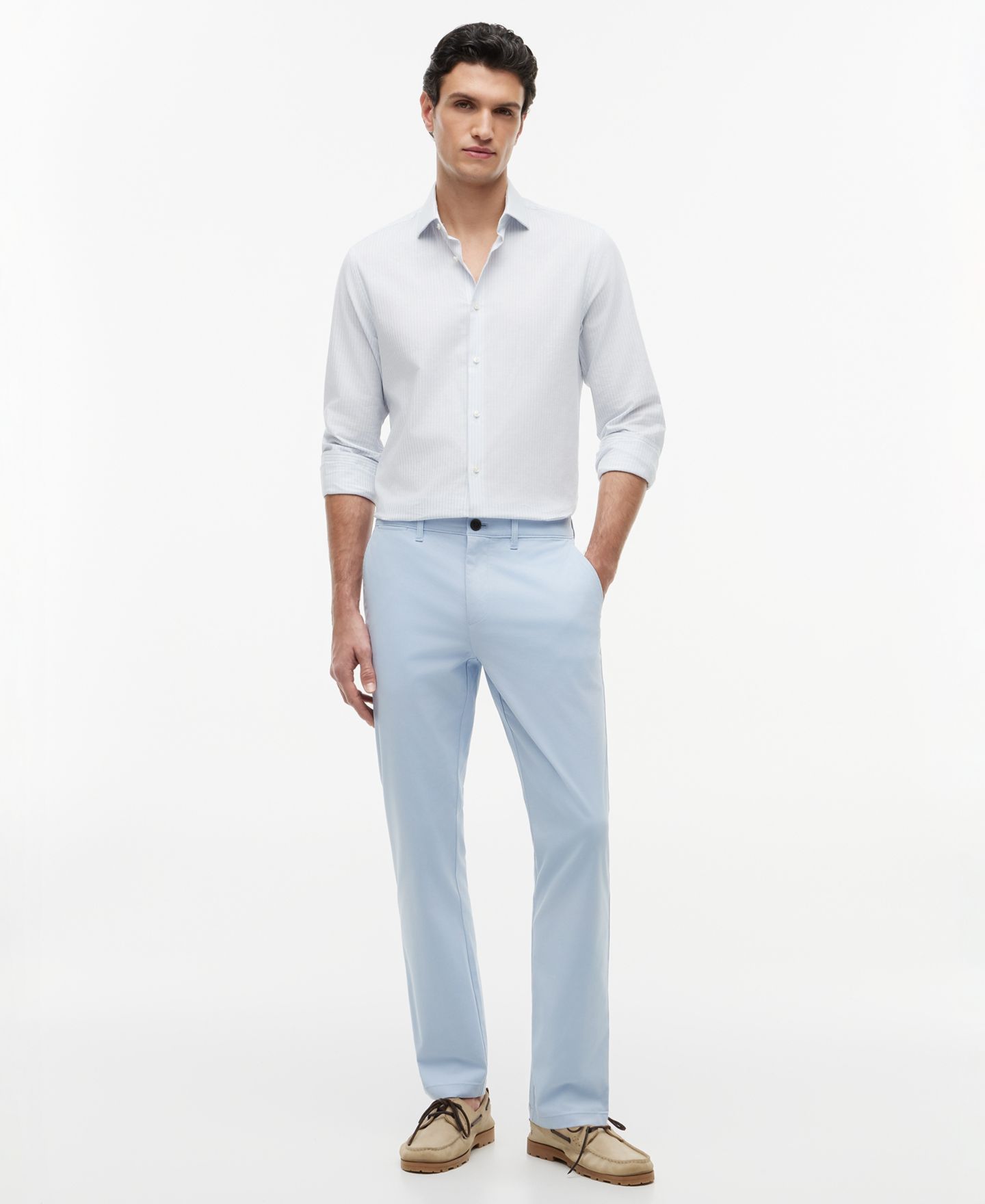 Мужские брюки Tommy Hilfiger Bleeker Slim-Fit Chino, цвет: Синий — фото 2