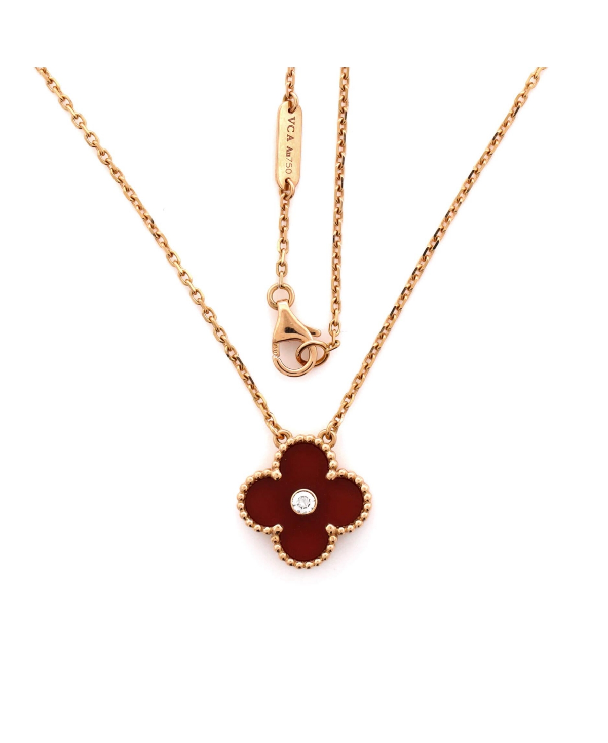 Pre-Owned Van Cleef & Arpels Vintage Alhambra Pendant Necklace