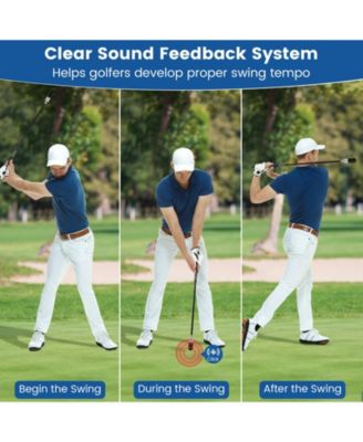 Golf Swing Trainer Click Stick for Speed, Flexibility, Balance & Tempo