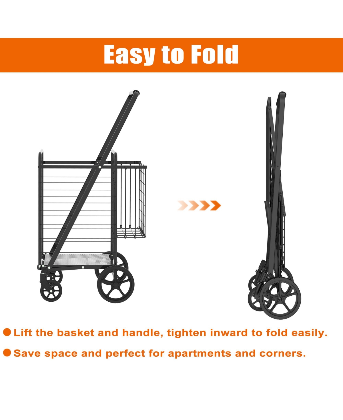 Rainsken Extra Large Shopping Cart