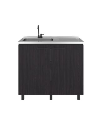 Utility Sink Cabinet with 2 Doors and 3 Shelves
